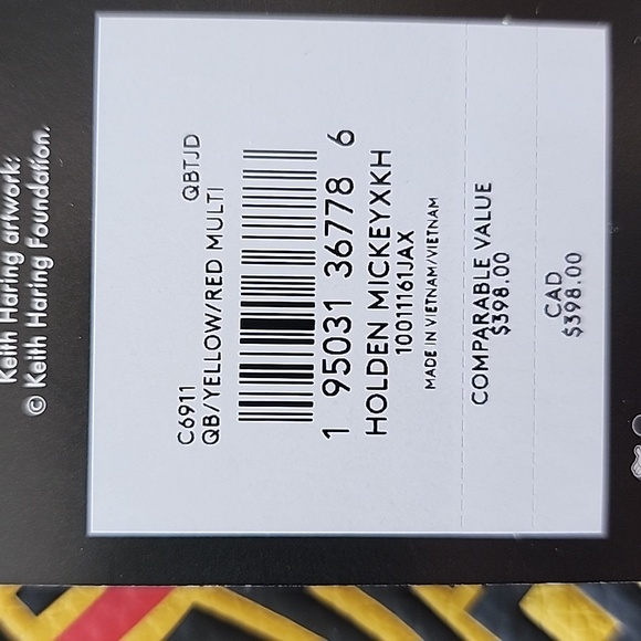 Coach Mickey Mouse Crossbody Bag with Red Coin Pouch - Picture 10 of 10